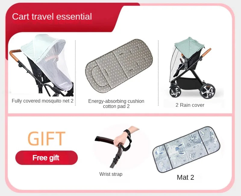 Poussette bébé Twins, poussette double, pliable, modèle D2