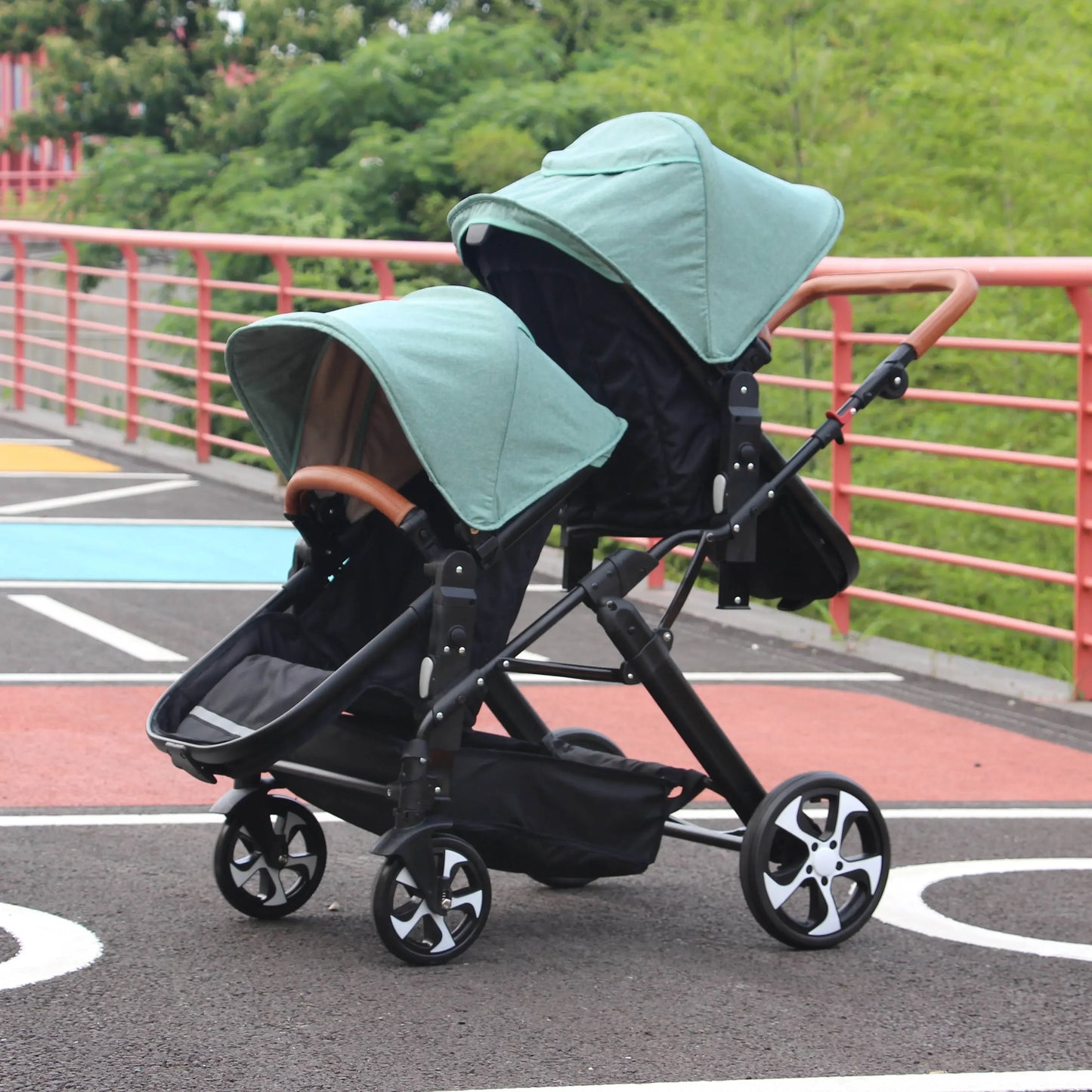 Poussette bébé Twins, poussette double, pliable, modèle D2