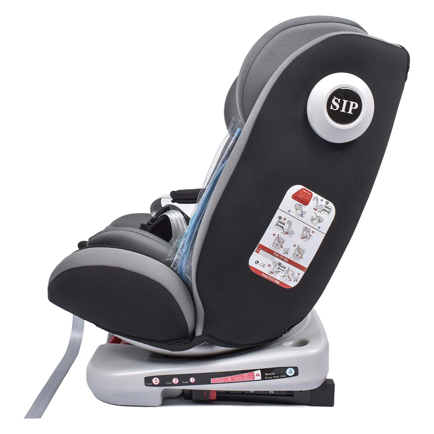 Assento infantil de 0 a 12 anos, para carro 360 ° giratório com base ISOFIX, posição de descanso Arnês de 5 pontos 9-36KG,, AP02 KL005