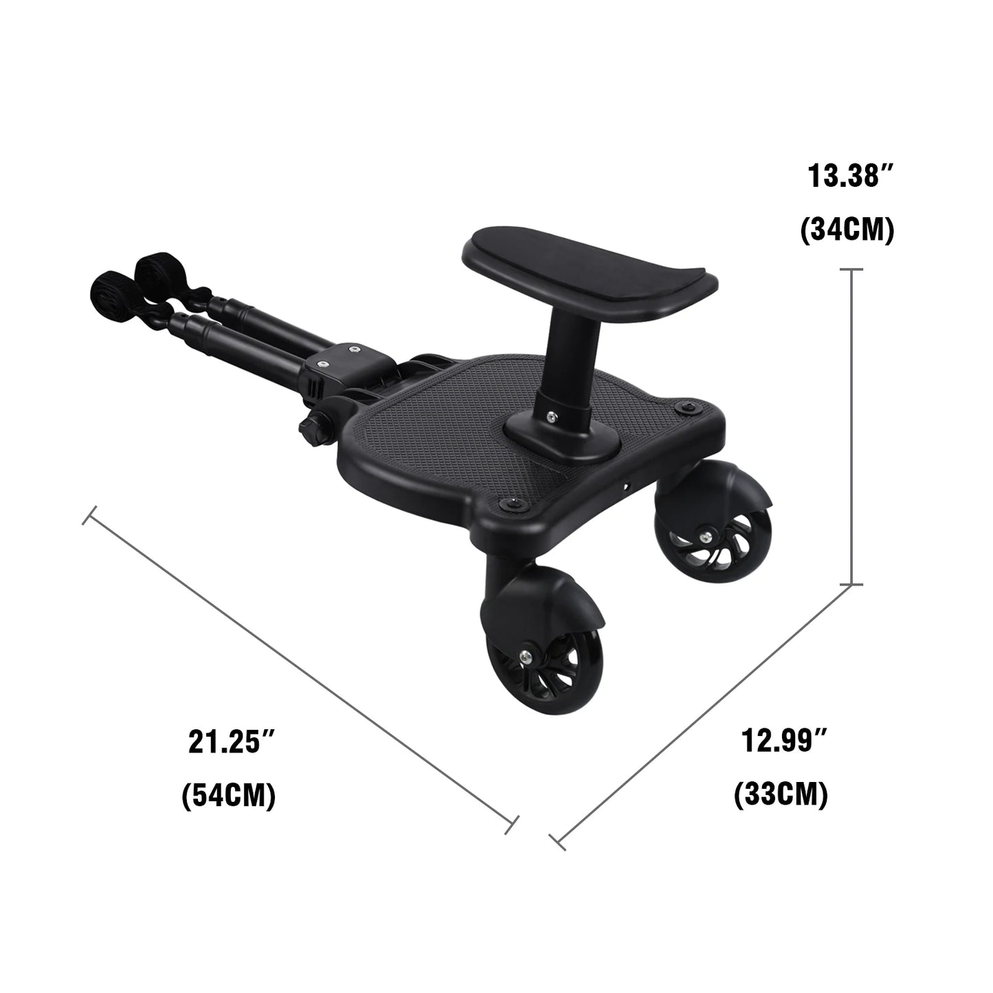 Assento segunda criança, adaptador universal, prancha de buggy com assento.