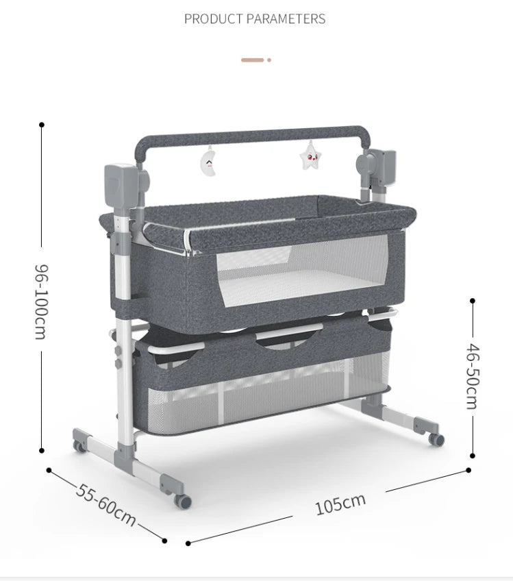 Berços para bebé elétrico, dobravél, fácil de transportar, ideal para todos os momentos, modelo Magic.