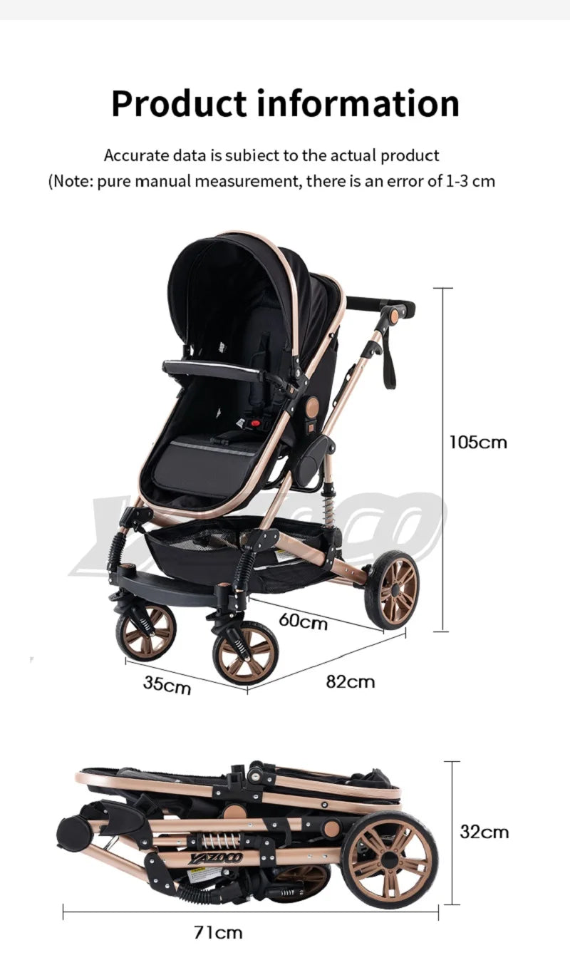 Cochecito de bebe multifuncional 3 en 1